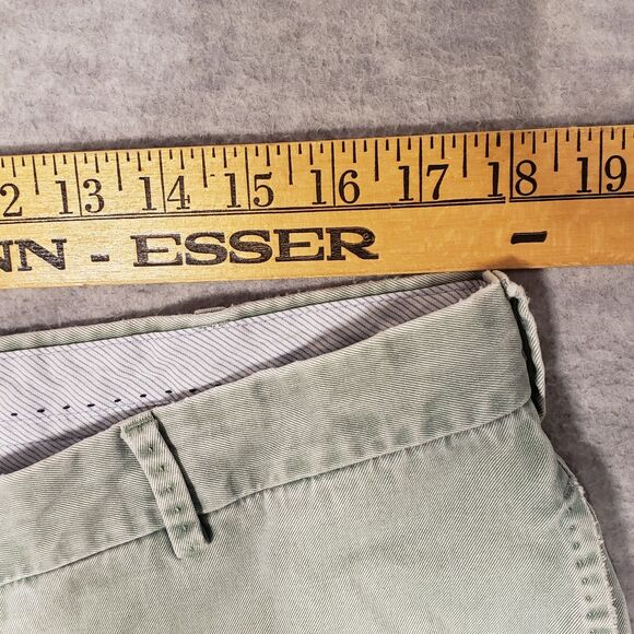 Vintage Peter Millar Chino Golf Shorts Mens 36 Green Khaki Crown Retro Casual - Picture 4 of 7